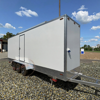 Nouvelles toilettes mobiles portables avec salle de douche Remorque mobile pour une utilisation pratique