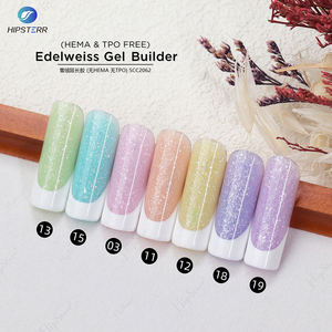 เจลต่อเล็บ OEM HEMA & TPO FREE สโนว์โลตัส เจลกลิตเตอร์สีขาว  เจลต่อเล็บกลิตเตอร์เอเดลไวส์ 15 กรัม รับผลิตแบรนด์ส่วนตัว - Product Image 2