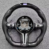 Volant en fibre de carbone avec LED pour F30 F10 M2 M3 M4 M5 M6 X5M X6M F35 F22 F18 F07 F32 Accessoires de voiture