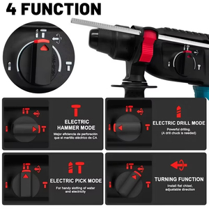مثقاب مطرقي ماكيتا DHR242 بقوة 18 فولت بدون فرشاة لاسلكي 24 مم SDS Plus للخرسانة - Product Image 3