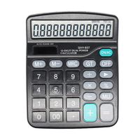 Calculatrice solaire électronique de bureau en plastique à 12 chiffres, nouveauté, promotionnelle pour les entreprises, avec fonction de calcul complète et de mémoire