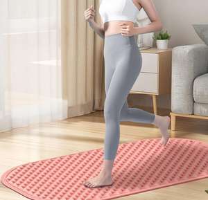 Herramientas de reflexología podal punto de presión almohadilla de masaje de acupresión estera de masaje de pies de doble cara de silicona ovalada - Product Image 1