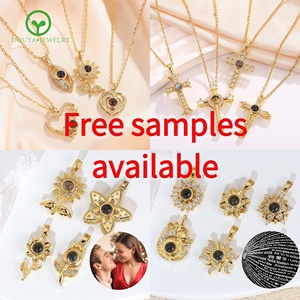 Nueva tendencia moda minimalista amor corazón fotografía colgante coleccionando recuerdos personalizados foto proyección collares para hombre mujer - Product Image 6