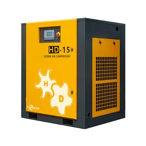 HANDE 15KW 20HP HD-15固定速度高品質産業用エアコンプレッサー15KWスクリューエアコンプレッサー