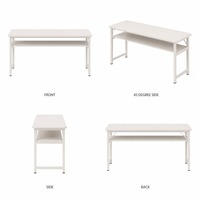 Table de manucure de 80 à 160 cm de long et 40 cm de profondeur pour salon de manucure, mobilier de vente en gros, livraison directe de l'usine