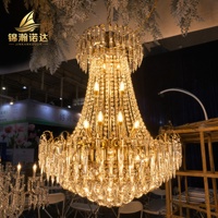 Lustre en cristal de luxe pour mariage, banquet, réception d'hôtel, décoration d'événements