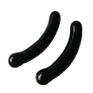 Made in china schwarz obsidian sex spielzeug dildos 7 zoll G spot zauberstab für frauen körper massager gebogene stick