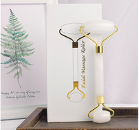 Ensemble de rouleaux de massage pour soins de la peau Gua Sha grattoir organique transparent en cristal clair naturel