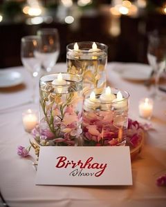 مصباح <span class=keywords><strong>LED</strong></span> مقاوم للماء بطارية إلكترونية حياة حفل زفاف حوض سباحة ديكور ضوء الجو - Product Image 4