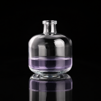 Diffuseur à bâtonnets en verre transparent, ambré ou fumé, compatible avec les bâtonnets en rotin, pour emballage de coffrets cadeaux, approvisionnement en gros, projets créatifs et cadeaux