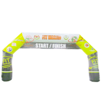 Arche de fin de course gonflable pour événements sportifs, en tissu Oxford 210D/420D/610D, certifiée CE, impression numérique