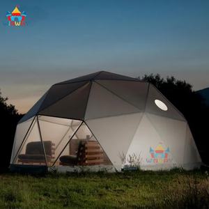 Winter Outdoor Luxury Inflatable Geodesic Glamping Clear Dome House <b>Tent</b> with Insulation PVC Material <b>Easy</b> Setup - Product Image 2