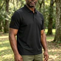 Polo tactique en piqué de coton pour homme 2026 à manches courtes, idéal pour la randonnée, la chasse, le camping et les activités de plein air