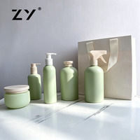 Vente en gros de flacons pompe vides en plastique HDPE personnalisés et rechargeables de 100 ml pour shampooing et après-shampooing d'hôtel