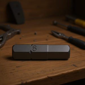 ดอกสว่านหกเหลี่ยมขนาด 6 มม. สำหรับใช้กับเครื่องมือประแจหกเหลี่ยม - Product Image 3