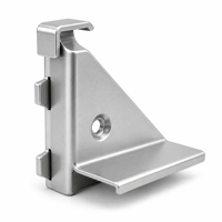 Support d'angle triangulaire robuste en acier galvanisé pour étagères
