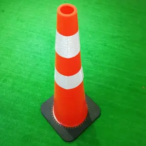 Traffic Cone Safety 720mm Red Traffic Cone Led Light PVC Cone Plastic Road Cone For Safety