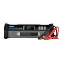 TOPDON T120A 12V 120A chargeur de batterie à tension de courant réglable chargeur de batterie de voiture à tension de plomb au Lithium pour voiture