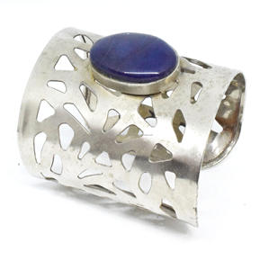 Handmade Design Sterling Natural and Bracelet Jewelry Cuff Bracelet <b>Gold</b> Plated Cuff Bracelet - Product Image 4