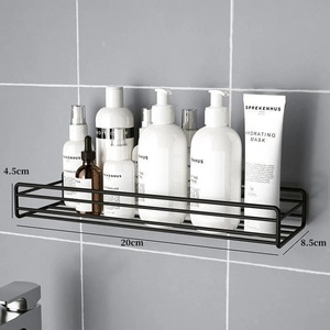 Mensola da Bagno a Parete per <span class=keywords><strong>Doccia</strong></span>, Porta Shampoo con Ventosa, Senza Foratura, Accessori per Cucina e Bagno - Product Image 1