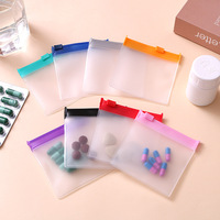 Pochette à zip-lock avec logo personnalisé mini plastique PVC givré pour accessoires de cheveux bagues de bijoux en EVA emballage petit sac à fermeture éclair