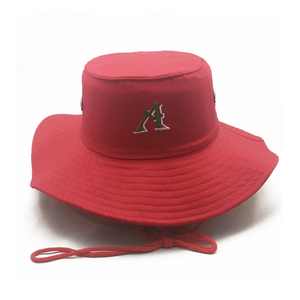 YZ Caps Personnalisé Brodé Marque Privée Plat Haut Large Bord Unisexe Parasol Seau Chapeau Casquette De Pêcheur Avec Corde - Product Image 1