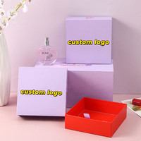Boîte à bijoux coulissante A1 avec tiroir, étui lavande, plateau rouge, ruban de traction, impression de logo personnalisé, ensemble de présentation cadeau en carton mat