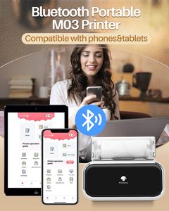 Mavi diş etiket yazıcı mobil fotoğraf yazıcı Phomemo M03 el taşınabilir Mini yazıcı öğrenciler ev çocuklar için çalışma - Product Image 2