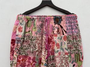 Unisex Hippie Boho Indian Summer Festival Pijamas Colorido Algodón Cargo Jogger Pantalones Funky Patchwork Secado rápido Múltiples bolsillos - Product Image 4