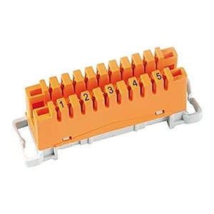Regletta da 05 paia con connettori, compatibile con sistemi di telecomunicazioni; ideale per la distribuzione del segnale in - Product Image 1