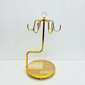 Kitchenware New Style Golden Nickle Coffee Capsule Holder Stainless Steel Eco-Friendly Adjustable 5-Tier Desktop Utensil <b>Storage</b> - Product Image 1