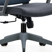 Chaise de bureau ergonomique JOHOOFURNITURE, cadre gris, vente en gros, Sedia Da Ufficio pour bureau à domicile, coussin épais confortable