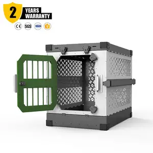 Fornecimento Especial do Fabricante Elegante E Sturdy Dog Cage Design Atacado Portable Dobrável Dog Crate