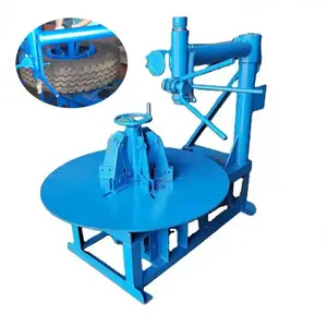 Mesin pemotong daur ulang Ban ultrasonik limbah hidrolik pemotong lingkaran ban karet tua vertikal digunakan