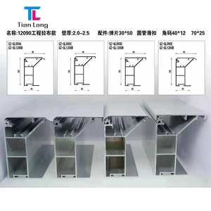 Foshan <span class=keywords><strong>prix</strong></span> usine 120*90mm tissu Snap Led boîte à lumière cadre mural profilé en aluminium pour <span class=keywords><strong>panneau</strong></span> de publicité extérieure - Product Image 2