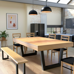 <span class=keywords><strong>Table</strong></span> de billard et de <span class=keywords><strong>snooker</strong></span> de luxe sur mesure en bois massif et cuir, <span class=keywords><strong>convertible</strong></span>, de style européen, 9 pieds - Product Image 1