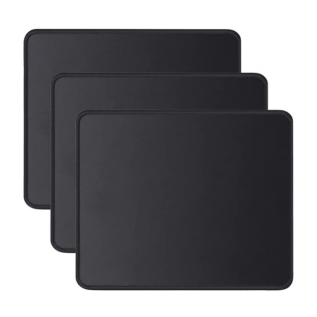 Mouse Pad with Non Slip Rubber Base Fabric Surface Black Color Printing Logo Customized 3mm 4mm 5mm