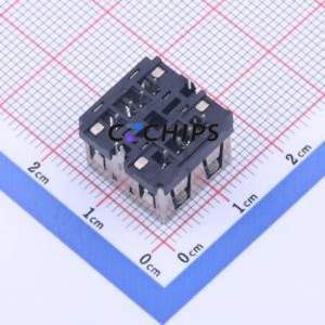 KH-2AF180-10 USB Connector Through hole Component (THT) Connector Type-A Female Through Hole 4Px2 - Product Image 2