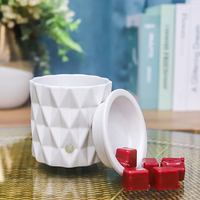 Diffuseur d'huiles essentielles électrique sans flamme en céramique, brûleur d'encens aromathérapie à brancher, certifié ETL, vente en gros pour l'automne