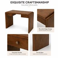 Bureau d'ordinateur moderne en bois massif, personnalisable, mobilier de bureau commercial au design antique
