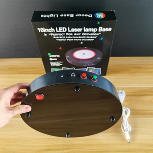 Accessoires pour narguilé en gros d'usine, chicha, base laser LED de 10 pouces, base de lampe LED pour salon de narguilé - Product Image 6