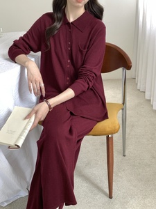 <span class=keywords><strong>Pantalon</strong></span> et <span class=keywords><strong>pantalon</strong></span> en <span class=keywords><strong>laine</strong></span> mérinos 100% de haute qualité pour femmes Design à jambes larges - Product Image 6