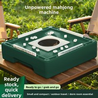 Table de Mahjong Portable Wasizi Moderne Pliable, Résistante à l'Eau, en Plastique Durable, pour Mini Tuiles de Mahjong, Non Électrique, Idéale pour les Voyages