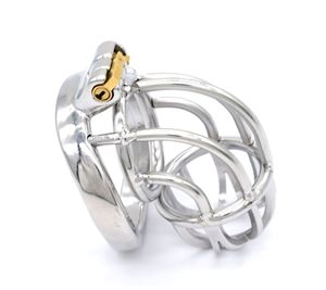 Cages de chasteté en forme de tube vertical en acier inoxydable Offres Spéciales pour hommes jouet sexuel d'entraînement - Product Image 1