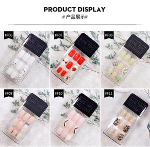 Best lady — <span class=keywords><strong>faux</strong></span> ongles transparents, capsules pour Nail Art, avec presse à colle, affichage complet, modèles artificiels détachables, courts - Product Image 3