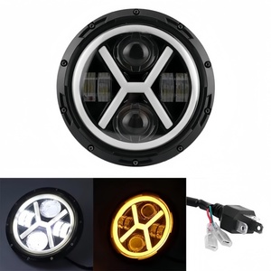 อะไหล่ระบบไฟรถบรรทุกคุณภาพสูง ไฟสปอร์ตไลท์ LED ทรง X ขนาด 7 นิ้ว 12V 24V ใช้ได้กับรถบรรทุกทุกประเภท - Product Image 2