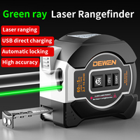 Télémètre laser infrarouge DEWEN 60M de qualité industrielle, haute précision, appareil 2-en-1 avec affichage numérique LCD