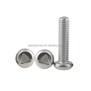 Anti-theft Screw Pan Head Triangle Slot Anti-theft Security Screw Stainless Steel Tamper Proof Bolt