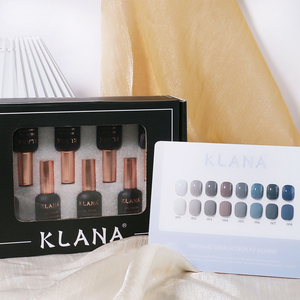 KLANA – ensemble de vernis à ongles en Gel, 8 couleurs, gris bleu, semi-permanent, à retirer par trempage, Kit de vernis à ongles en Gel UV LED pour Salon de manucure à domicile - Product Image 3