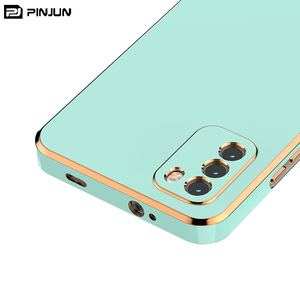 Kreative 6D Einfarbige Galvanisierte Rahmen-Handyhüllen für Xiaomi Poco M3 M5s M5 M4 F4 <span class=keywords><strong>X4</strong></span> GT Rückseiten-Cover mit Kameraschutz - Product Image 4
